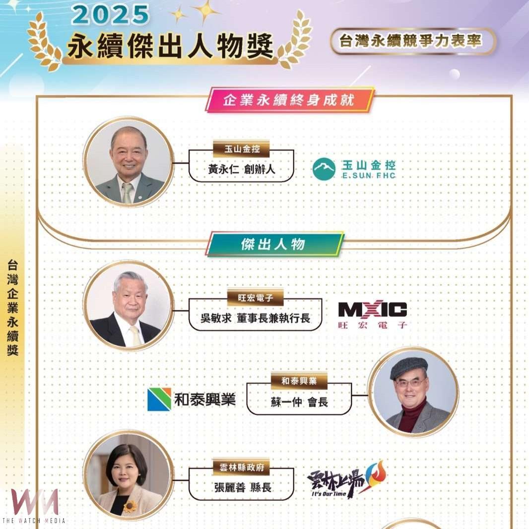 雲林永續大躍進! 張麗善勇奪全國唯一「永續傑出人物獎」 - https://www.watchmedia01.com