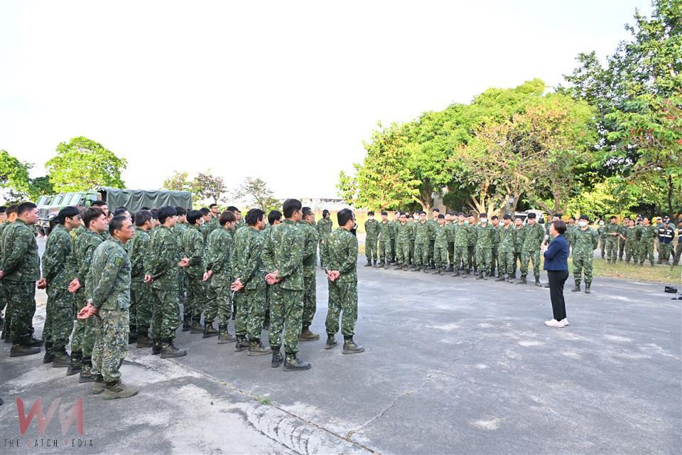 王惠美慰勉後備弟兄:做好準備、守護家園 - https://www.watchmedia01.com